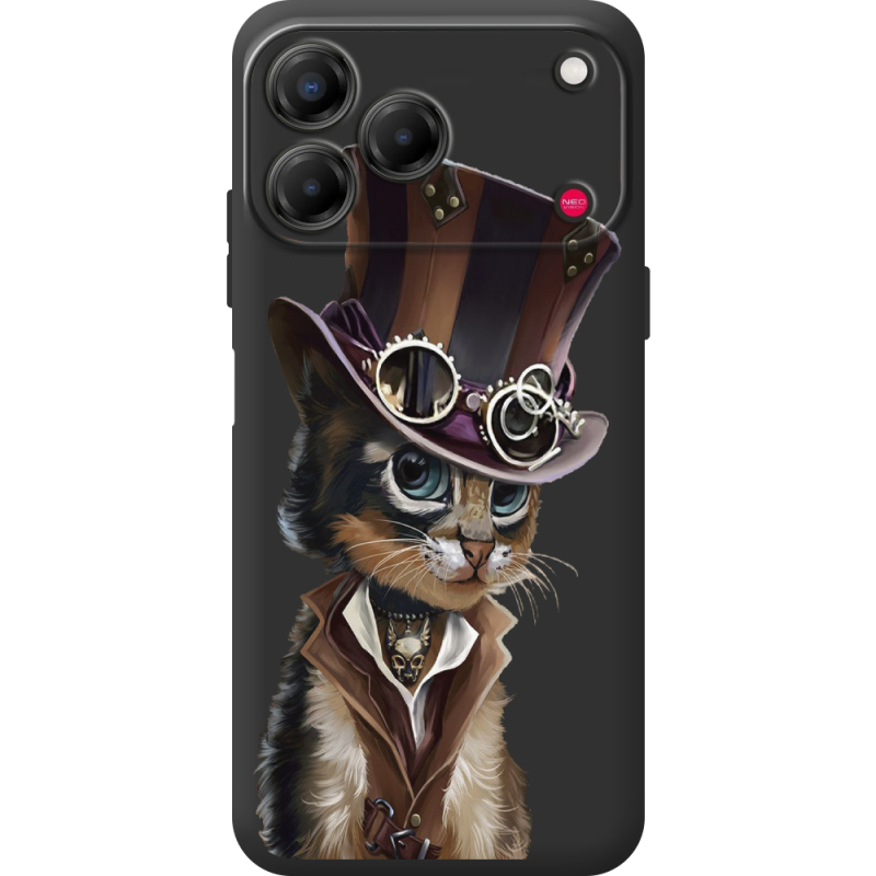Прозорий чохол BoxFace Nubia V80 Design Steampunk Cat