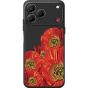 Прозорий чохол BoxFace Nubia V80 Design Red Poppies