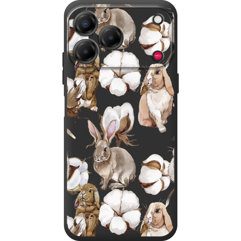 Прозорий чохол BoxFace Nubia V80 Design Cotton and Rabbits