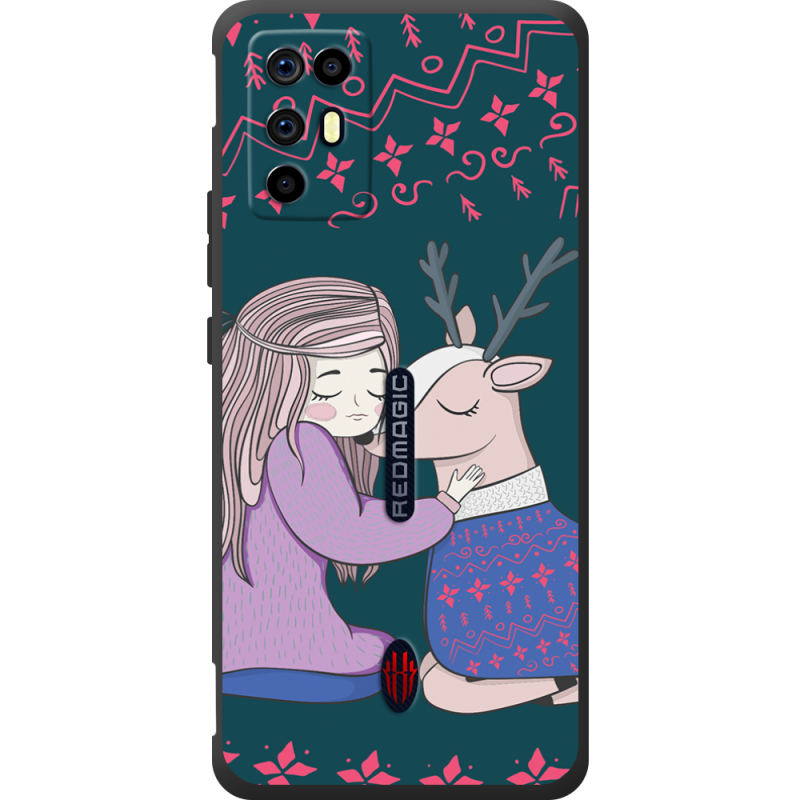 Чохол BoxFace Nubia RedMagic 6R Girl and deer