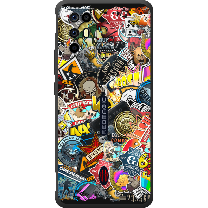 Чохол BoxFace Nubia RedMagic 6R CS:Go Stickerbombing