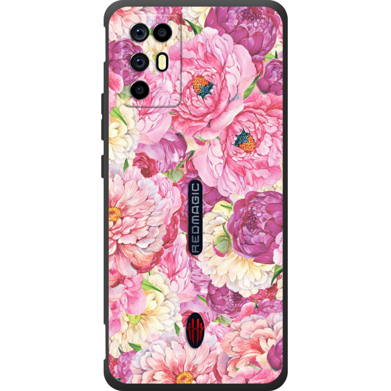 Чохол BoxFace Nubia RedMagic 6R Pink Peonies