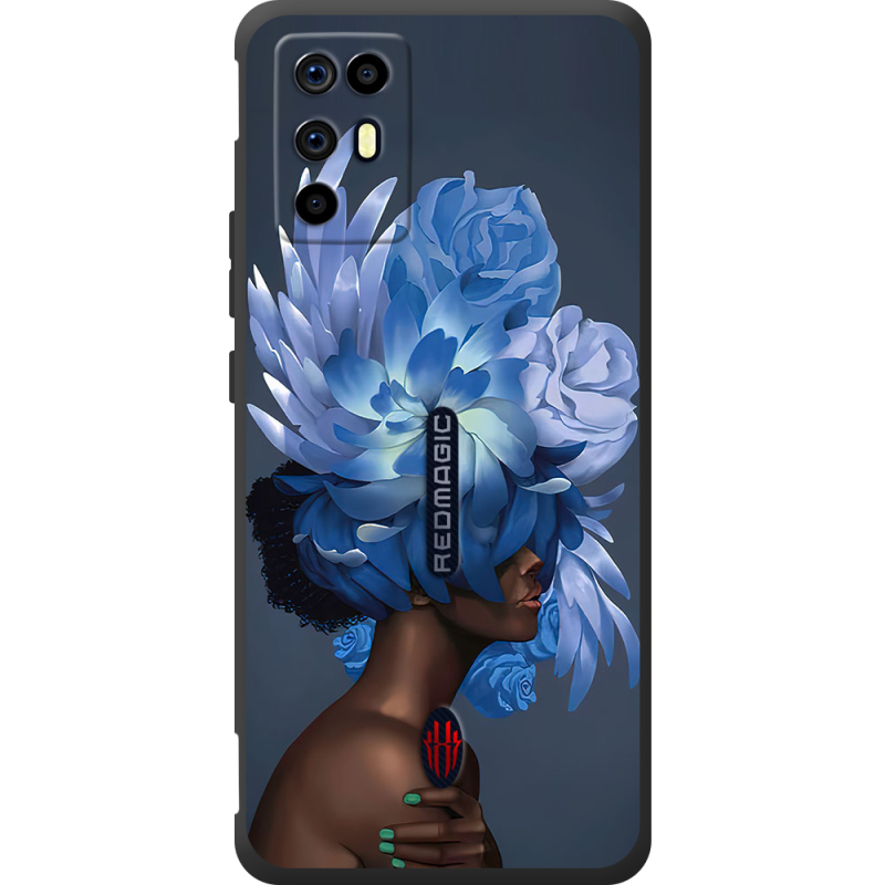 Чохол BoxFace Nubia RedMagic 6R Exquisite Blue Flowers