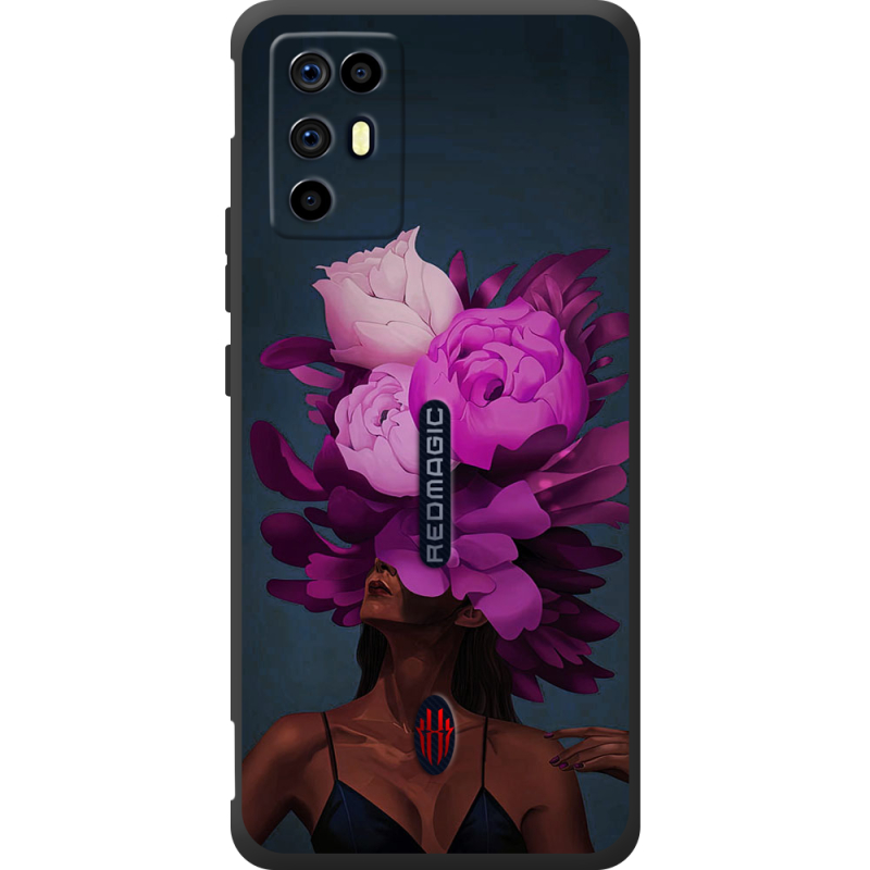 Чохол BoxFace Nubia RedMagic 6R Exquisite Purple Flowers