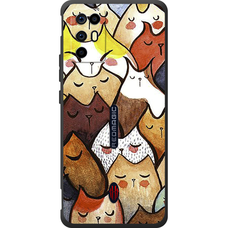 Чохол BoxFace Nubia RedMagic 6R Sleepy Cats