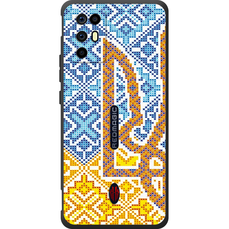 Чохол BoxFace Nubia RedMagic 6R Тризуб Вишивка