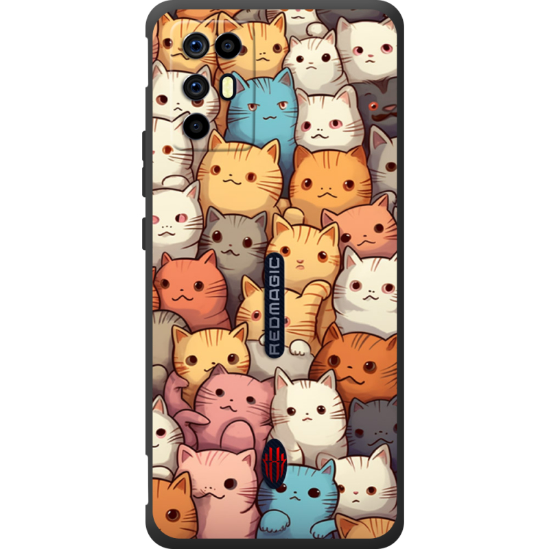 Чохол BoxFace Nubia RedMagic 6R Котики муркотики