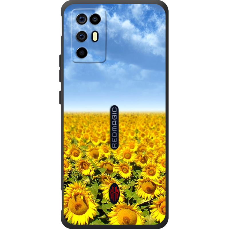 Чохол BoxFace Nubia RedMagic 6R Подсолнухи