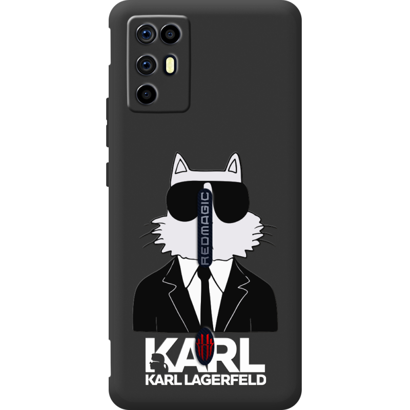 Чорний чохол BoxFace Nubia RedMagic 6R Cat in Black