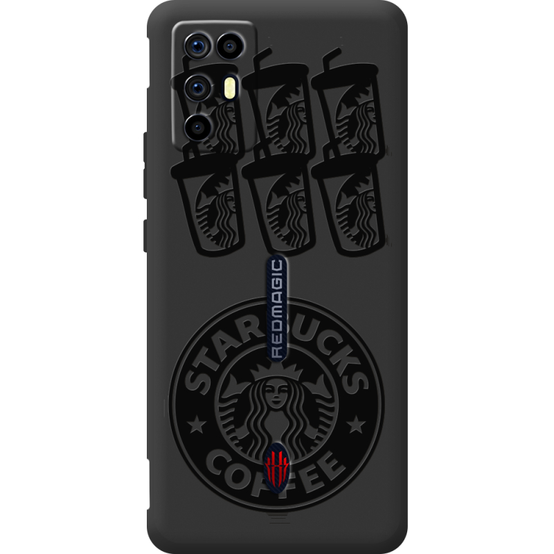Чорний чохол BoxFace Nubia RedMagic 6R Black Coffee