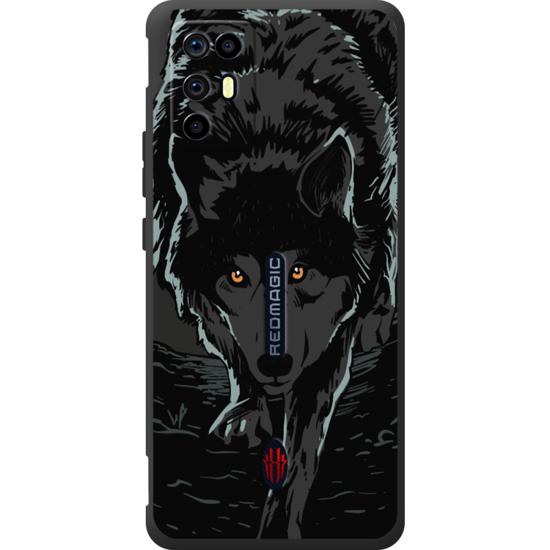 Чорний чохол BoxFace Nubia RedMagic 6R Wolf