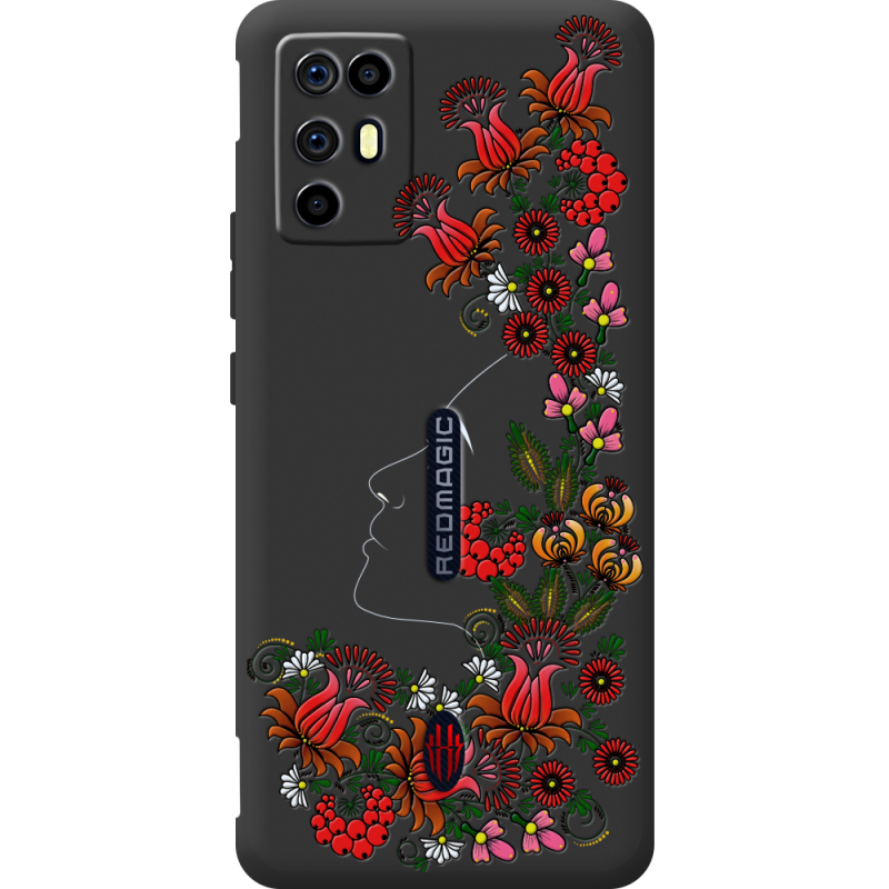 Чорний чохол BoxFace Nubia RedMagic 6R 3D Ukrainian Muse