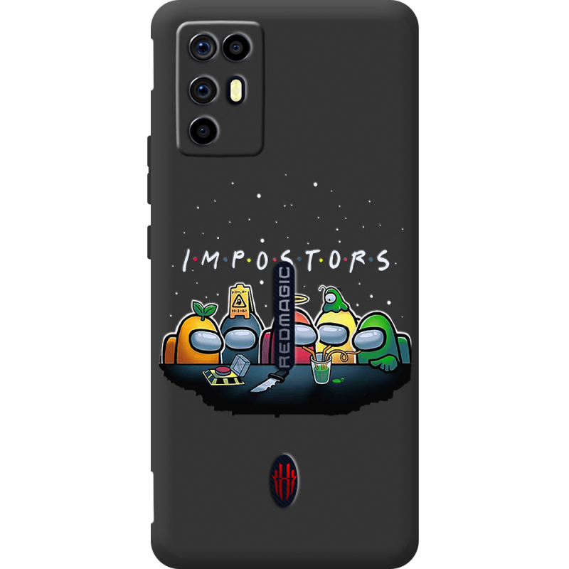 Чорний чохол BoxFace Nubia RedMagic 6R Among Us Impostors