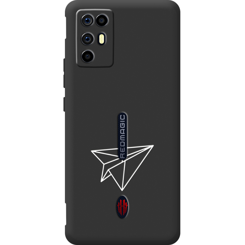 Чорний чохол BoxFace Nubia RedMagic 6R Paper Plane
