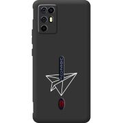 Чорний чохол BoxFace Nubia RedMagic 6R Paper Plane