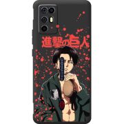 Чорний чохол BoxFace Nubia RedMagic 6R Атака Титанов Леви