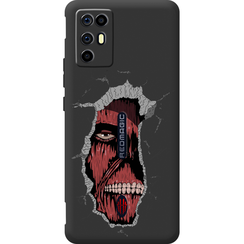 Чорний чохол BoxFace Nubia RedMagic 6R Нападение на Титана