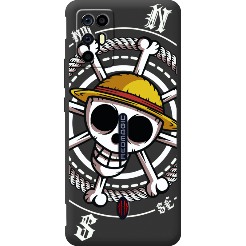 Чорний чохол BoxFace Nubia RedMagic 6R One Piece Компас