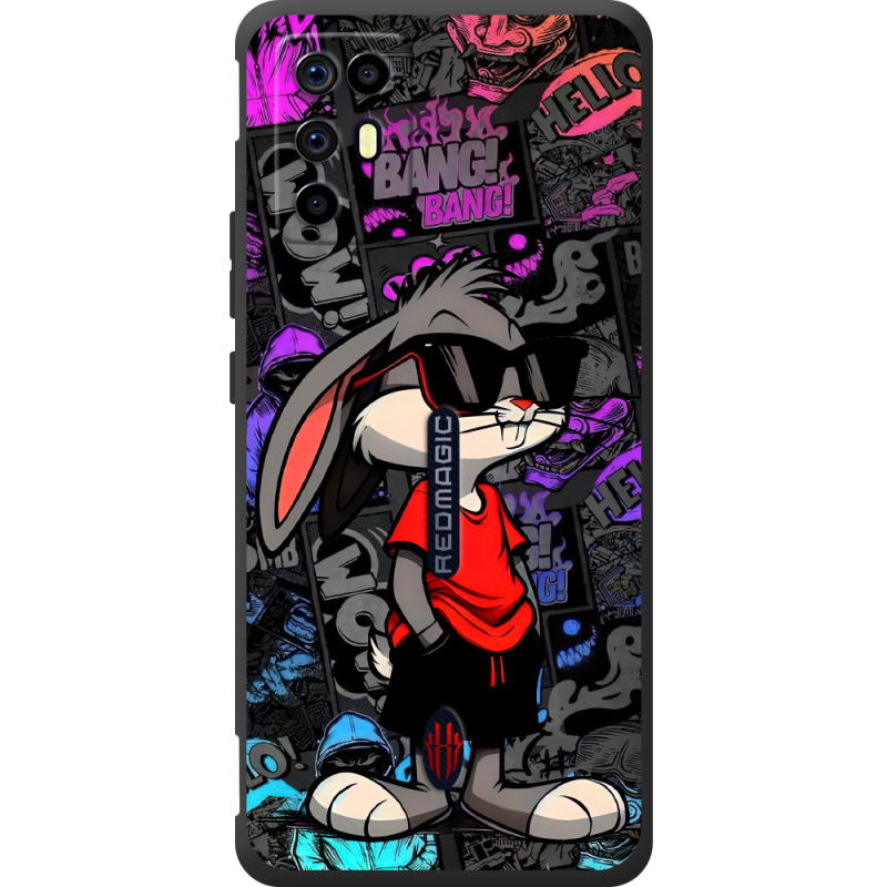 Чорний чохол BoxFace Nubia RedMagic 6R Малий вухань