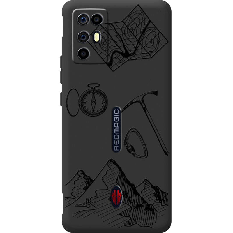 Чорний чохол BoxFace Nubia RedMagic 6R Mountains