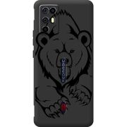 Чорний чохол BoxFace Nubia RedMagic 6R Grizzly Bear
