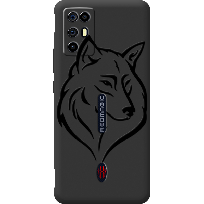 Чорний чохол BoxFace Nubia RedMagic 6R Wolf