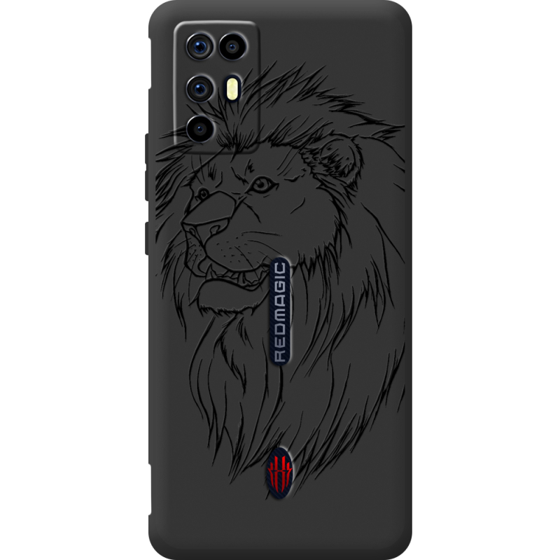 Чорний чохол BoxFace Nubia RedMagic 6R Lion