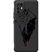 Чорний чохол BoxFace Nubia RedMagic 6R Wolf and Raven