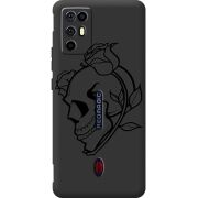Чорний чохол BoxFace Nubia RedMagic 6R Skull and Roses