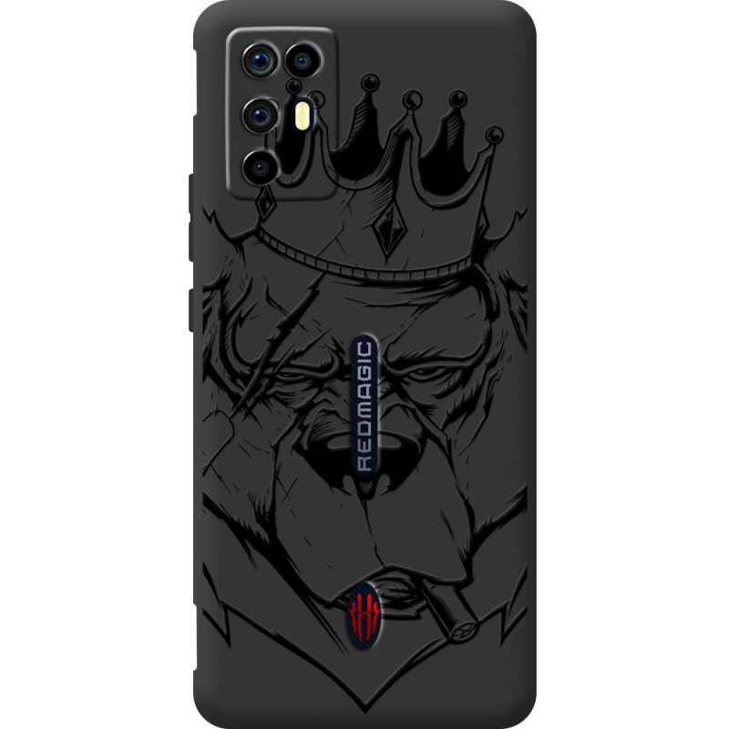 Чорний чохол BoxFace Nubia RedMagic 6R Bear King
