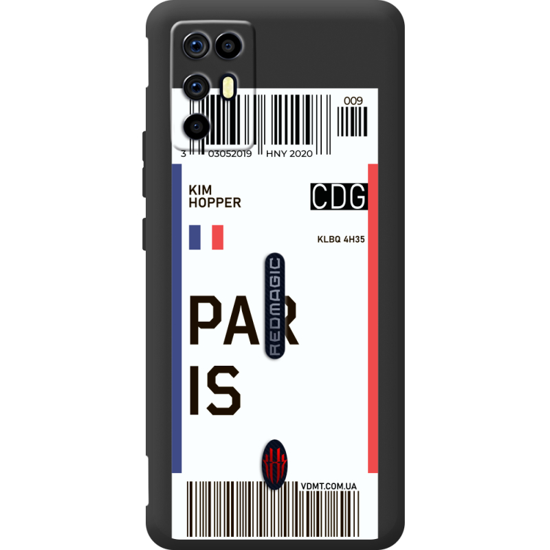 Прозорий чохол BoxFace Nubia RedMagic 6R Ticket Paris