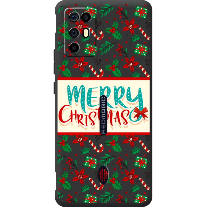 Прозорий чохол BoxFace Nubia RedMagic 6R Vintage Christmas Pattern