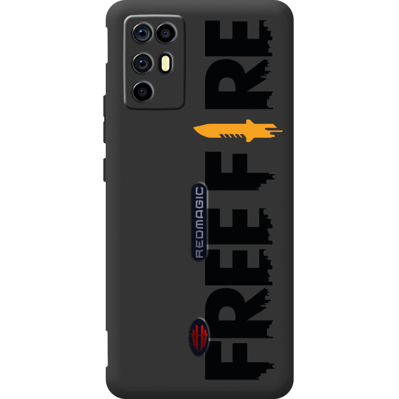 Прозорий чохол BoxFace Nubia RedMagic 6R Free Fire Black Logo