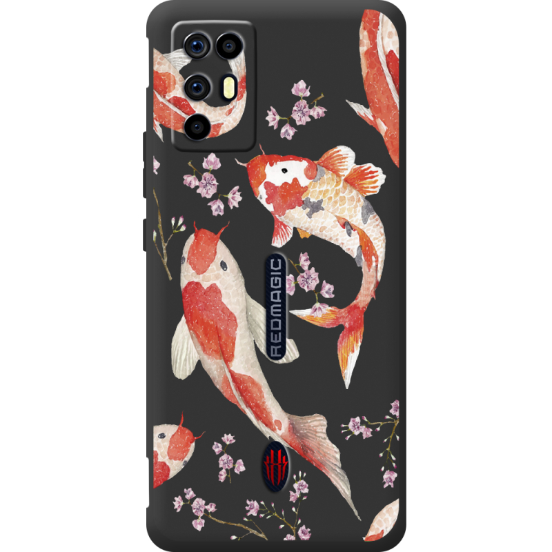 Прозорий чохол BoxFace Nubia RedMagic 6R Japanese Koi Fish