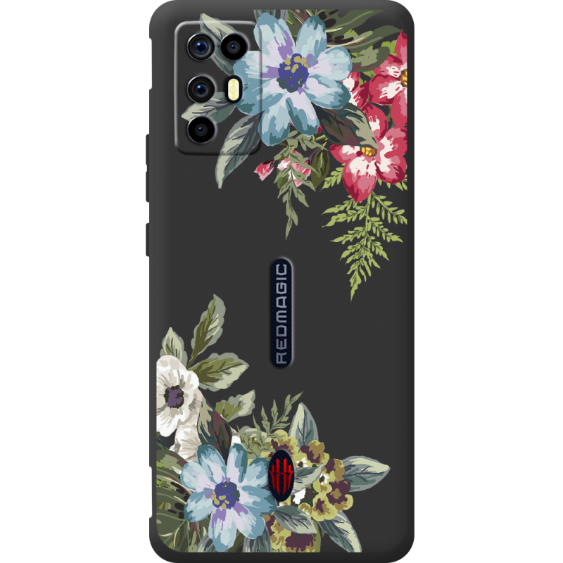 Прозорий чохол BoxFace Nubia RedMagic 6R Floral
