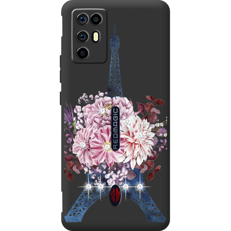 Чохол зі стразами Nubia RedMagic 6R Eiffel Tower