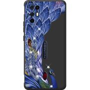 Чохол зі стразами Nubia RedMagic 6R Peafowl