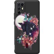 Чохол зі стразами Nubia RedMagic 6R Cat in Flowers