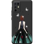 Чохол зі стразами Nubia RedMagic 6R Girl in the green dress