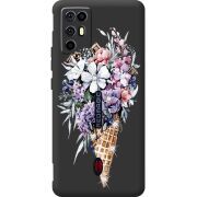 Чохол зі стразами Nubia RedMagic 6R Ice Cream Flowers