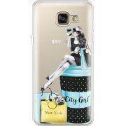 Прозрачный чехол Uprint Samsung A710 Galaxy A7 2016 City Girl