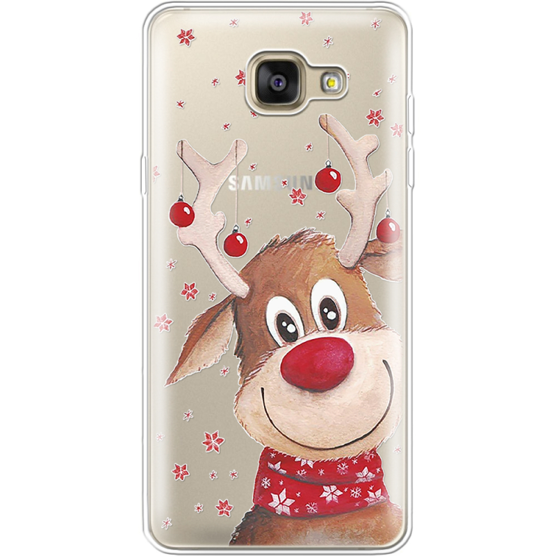Прозрачный чехол Uprint Samsung A710 Galaxy A7 2016 Winter Deer