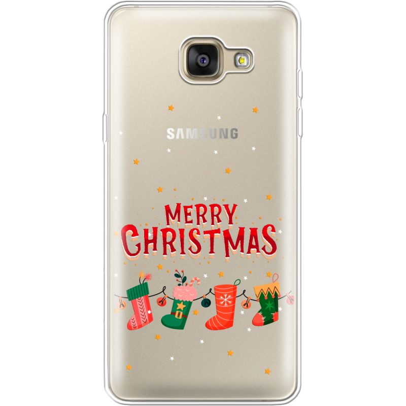 Прозрачный чехол Uprint Samsung A710 Galaxy A7 2016 Merry Christmas