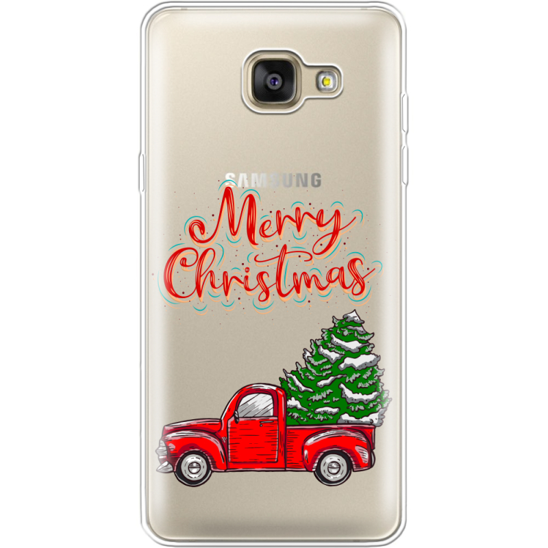 Прозрачный чехол Uprint Samsung A710 Galaxy A7 2016 Holiday Car