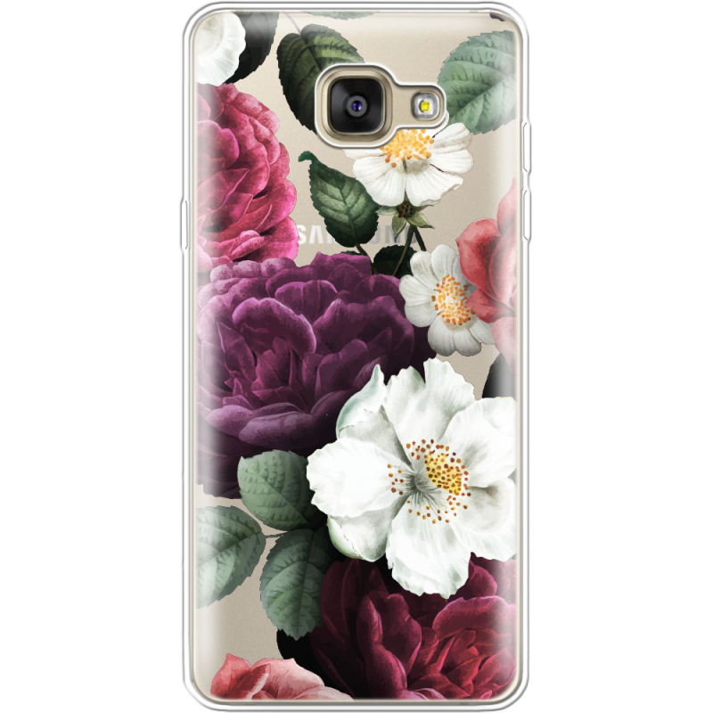 Прозрачный чехол Uprint Samsung A710 Galaxy A7 2016 Floral Dark Dreams