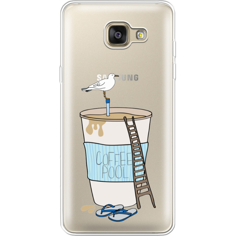Прозрачный чехол Uprint Samsung A710 Galaxy A7 2016 Segull in Cofee Pool