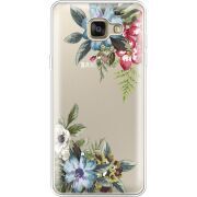 Прозрачный чехол Uprint Samsung A710 Galaxy A7 2016 Floral