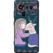Чохол BoxFace Nubia Z80 Ultra Girl and deer