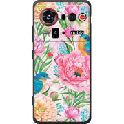 Чохол BoxFace Nubia Z80 Ultra Birds in Flowers