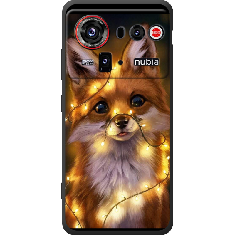 Чохол BoxFace Nubia Z80 Ultra Різдвяна лисичка